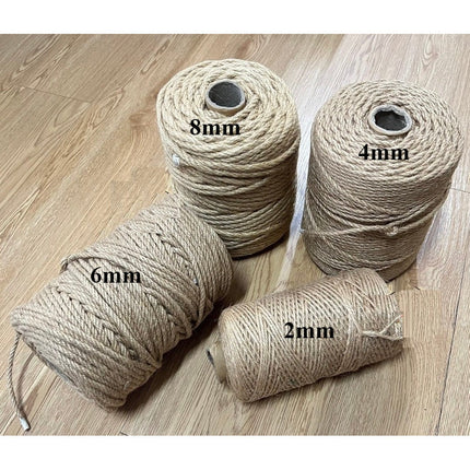 🔥พร้อมส่ง🔥เชือกป่าน เชือกน้ำตาล เชือกปอ กระสอบ เชือกมะนิลา เส้นหนา 2-8 มม. สินค้าในไทย