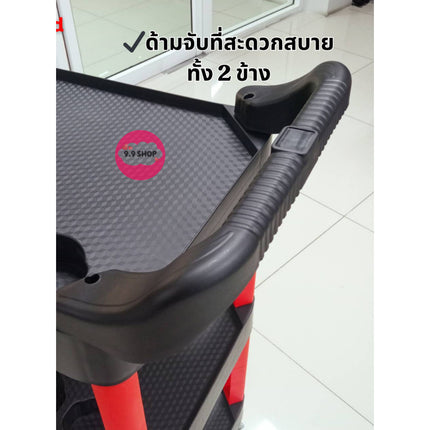 🚚พร้อมส่ง🚚รถเข็น ชั้นวางของ 3ชั้น เครื่องมือ อุปกรณ์คาร์แคร์ อเนกประสงค์ รถเข็นดีเทลลิ่ง ใช้งานสะดวก สินค้าในไทย