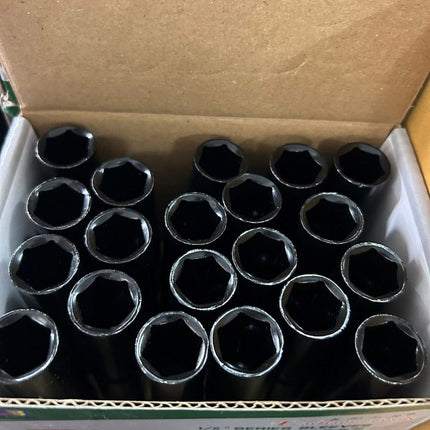 🚚พร้อมส่ง🚚ลูกบล็อกยาว ลูกบล็อก 6 เหลี่ยมยาว 1/2" (4หุน) ลูกบล็อกแบบยาว ลูกบล๊อกลม ประแจเครื่องมือ บล็อกดำ ข้อต่อ