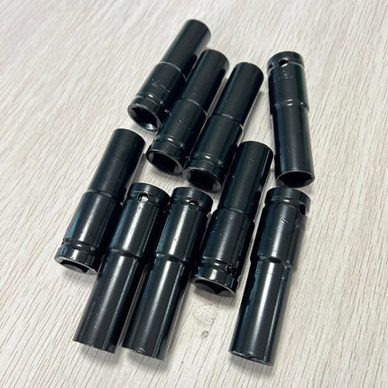 🚚พร้อมส่ง🚚ลูกบล็อกยาว ลูกบล็อก 6 เหลี่ยมยาว 1/2" (4หุน) ลูกบล็อกแบบยาว ลูกบล๊อกลม ประแจเครื่องมือ บล็อกดำ ข้อต่อ
