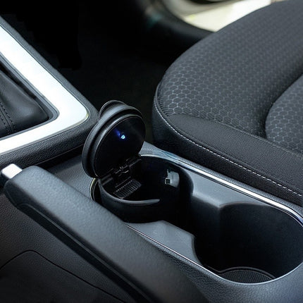 🔥พร้อมส่ง🔥car ashtray ที่เขี่ยบุหรีในรถ กล่องเขี่ยบุหรี่ในรถยนต์ แบบพกพา พร้อมไฟLED สินค้าในไทย