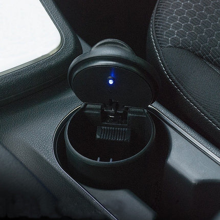 🔥พร้อมส่ง🔥car ashtray ที่เขี่ยบุหรีในรถ กล่องเขี่ยบุหรี่ในรถยนต์ แบบพกพา พร้อมไฟLED สินค้าในไทย