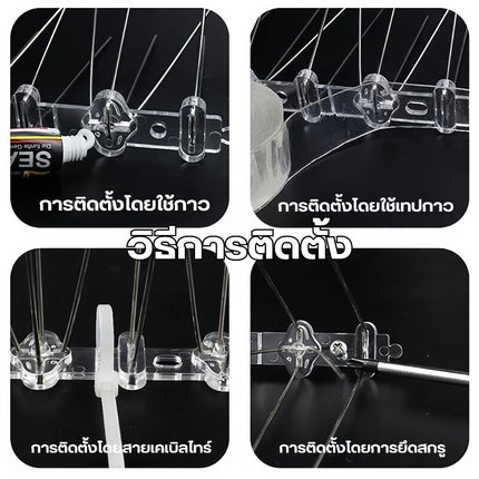 🔥พร้อมส่ง🔥หนามกันนก กันนกเกาะ ยาวเส้นละ 50 ซม. กันนกพิราบ อุปกรณ์ไล่นก หนามไล่นก Bird Spikes