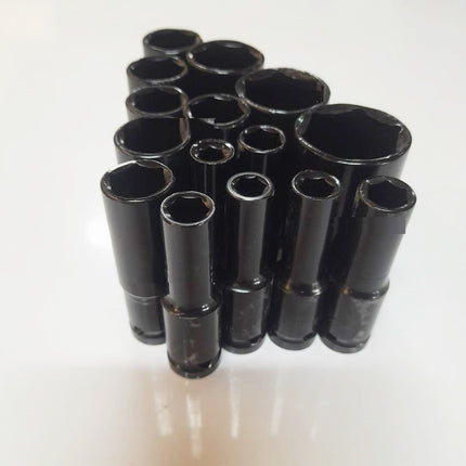 🚚พร้อมส่ง🚚ลูกบล็อกยาว ลูกบล็อก 6 เหลี่ยมยาว 1/2" (4หุน) ลูกบล็อกแบบยาว ลูกบล๊อกลม ประแจเครื่องมือ บล็อกดำ ข้อต่อ