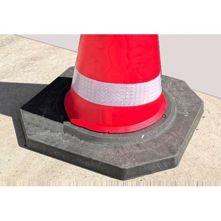 🔥พร้อมส่ง🔥กรวยฉุกเฉิน EVA กรวยจราจร สีแดงสูง 70ซม. Road Cone ความยืดหยุ่นสูงและทนทาน ฐานยางดำ สินค้าในไทย
