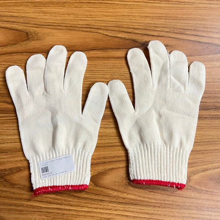 🔥พร้อมส่ง🔥ถุงมือกันลื่น ถุงมือผ้า ถุงมือทอผ้าฝ้าย อย่างหนา มีหลายแบบให้เลือก (สีขาว/สีเทา/สีลาย) ราคา/12คู่  สินค้าในไทย