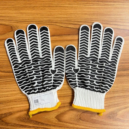 🔥พร้อมส่ง🔥ถุงมือกันลื่น ถุงมือผ้า ถุงมือทอผ้าฝ้าย อย่างหนา มีหลายแบบให้เลือก (สีขาว/สีเทา/สีลาย) ราคา/12คู่  สินค้าในไทย