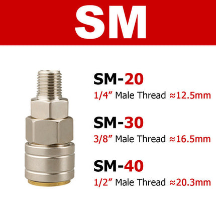 🔥พร้อมส่ง🔥คอปเปอร์ ข้อต่อลม คอปเปอร์ลม นิวเมติก ข้อต่อสวมเร็ว PP SP PM SM PH SH PF SF สินค้าในไทย