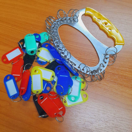 🚚พร้อมส่ง🚚ที่เก็บกุญแจ พร้อมป้ายชื่อ พวงกุญแจ ที่เก็บพวงกุญแจ  ป้ายคละสี มีหลายขนาด สินค้าในไทย