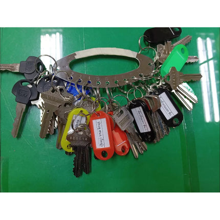 🚚พร้อมส่ง🚚ที่เก็บกุญแจ พร้อมป้ายชื่อ พวงกุญแจ ที่เก็บพวงกุญแจ  ป้ายคละสี มีหลายขนาด สินค้าในไทย
