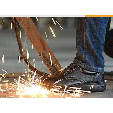 🔥พร้อมส่ง🔥รองเท้าเซฟตี้ PU safety shoes รองเท้าแรงงาน รองเท้า รองเท้าหัวเหล็ก คุณภาพสูง ไซส์ 41-43  สินค้าในไทย