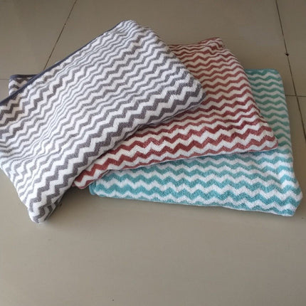 🔥พร้อมส่ง🔥ผ้าขนหนูเซต 2ชิ้น ผ้าเช็ดตัว ผ้าเช็ดผม ลายขวาง ซับน้ำแห้งไว ซับน้ำดี ผ้านุ่ม สีพลาสเทล สินค้าในไทย