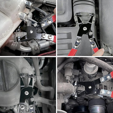 🚚พร้อมส่ง🚚คีมบีบสปริงรัดท่อ ที่หนีบเข็มขัดรัดสาย คีมหนีบกิ๊บรัดท่อ คีมปากตรง คีมหนีบเข็มขัดรัดท่อ