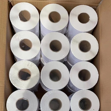 🔥พร้อมส่ง🔥กระดาษความร้อน กระดาษสติ๊กเกอร์ 100x100 กระดาษปริ้นบาร์โค้ด ไม่ใช้หมึก 500แผ่น สินค้าในไทย