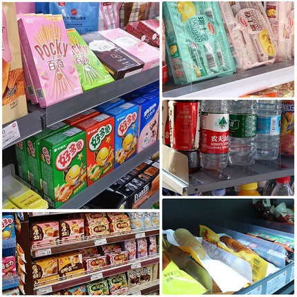 แผ่นกั้น pvc แบบแม่เหล็ก แบบธรรมดา แผ่นกั้น ชั้นวางสินค้า สําหรับซูเปอร์มาร์เก็ต ร้านค้า ใช้ในการจัดระเบียบสินค้า