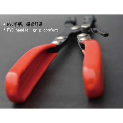 🚚พร้อมส่ง🚚คีมบีบสปริงรัดท่อ ที่หนีบเข็มขัดรัดสาย คีมหนีบกิ๊บรัดท่อ คีมปากตรง คีมหนีบเข็มขัดรัดท่อ