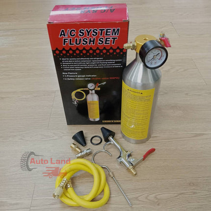 🔥พร้อมส่ง🔥ชุดล้างระบบแอร์ F11 Air system cleaning kit F11 พร้อมเกจ์ มีวาล์วลดแรงดัน กระบอกล้างระบบ กระบอกอัดน้ำยา