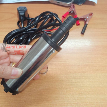 🚚พร้อมส่ง🚚ปั๊มจุ่มไฟฟ้า 12V DC แบบพกพาสำหรับสูบน้ำมันดีเซล ปั๊มถ่ายเทน้ำปั้มน้ํา 12v ปั้มน้ำมันไฟฟ้า ปั้มน้ำ สินค้าในไทย