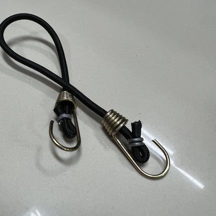 🚚พร้อมส่ง🚚ยางยืดรัดของ สายรัด สายยางยืด พร้อมตะขอ สําหรับผูกกระเป๋าเดินทาง สีดํา เชือก สายบันจี้จัม ขนาด 9'' ราคา/ชิ้น