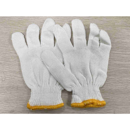 🔥พร้อมส่ง🔥ถุงมือผ้า ถุงมือทอผ้าฝ้าย ราคาถูก เกรดอย่างดี ถุงมือผ้าสีขาว ราคา /12 คู่ สินค้าในไทย