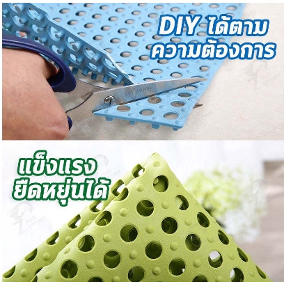 🔥พร้อมส่ง🔥แผ่นรองกันลื่น แผ่นรองในห้องน้ำ ห้องครัวระเบียง แผ่นยางกันลื่นปูพื้น DIY สินค้าในไทย