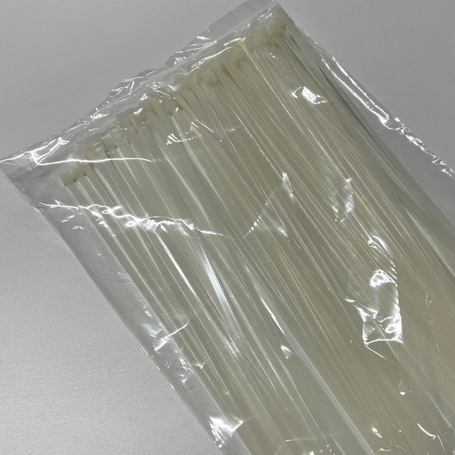 เคเบิ้ลไทร์ ขนาด5mm Cable Tie ไนลอน สายรัด สีขาว เคเบิ้ลไทร์ เข็มขัดรัดสายไฟ หนวดกุ้ง สายรัดไนล่อน สายเคเบิล