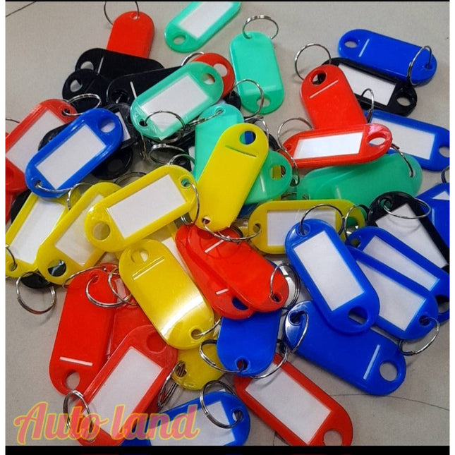 🔥พร้อมส่ง🔥ป้ายห้อย พวงกุญแจ พลาสติก พวงกุญแจป้ายชื่อ ป้ายพวงกุญแจ ป้ายแท็กกระดาษ ราคา10ชิ้น สินค้าในไทย