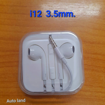 หูฟัง i-Phone แบบมีสาย หูฟัง 3.5mm หูฟัง i-Phone แบบมีสาย หูฟัง 3.5mm Jack for Samsung Oppo สินค้าพร้อมส่งในไทย