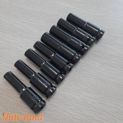 🔥พร้อมส่ง🔥ลูกบล็อกยาว ลูกบล็อก ลูกบล็อกลม บล็อกขันล้อ บล็อกต่อสว่าน ข้อต่อ 6 เหลี่ยมยาว 1/2" (4หุน) สีดำ สินค้าในไทย