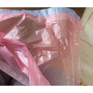 🔥พร้อมส่ง🔥ถุงขยะ ถุงพลาสติก แบบมีหูหิ้ว ถุงขยะหูหิ้ว มีหูหิ้วพร้อมทิ้ง รับน้ำหนักได้ ขนาด45x50cm. แพค5ม้วน สินค้าในไทย