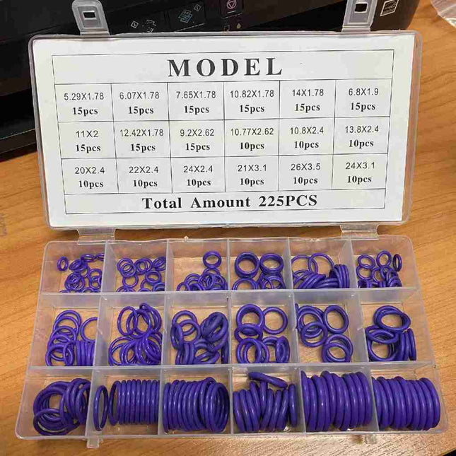 🔥พร้อมส่ง🔥 โอริง O ring 225 ชิ้น 270 ชิ้น ยางโอริง อเนกประสงค์ คุณภาพสูง 18 ขนาด พร้อมกล่องพลาสติก สินค้าในไทย