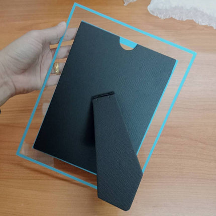 🚚พร้อมส่ง🚚กรอบรูป กรอบรูปกระจกคริสตัล วางได้แนวตั้ง แนวนอน ขนาด 5" 6" 7" 8" A4 A5 สีเงิน ราคา/ชิ้น สินค้าในไทย