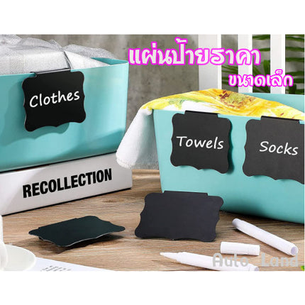 ป้ายราคา DIY เขียนข้อความเองได้ ลบแล้วเขียนใหม่ได้ ป้ายตั้งโต๊ะ สไตล์  เหมาะสำหรับใช้ตกแต่ง ขนาดเล็กกะทัดรัด