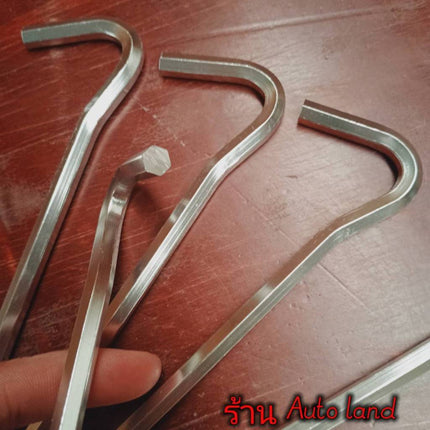🔥พร้อมส่ง🔥สมอบก เหล็กกลมชุบซิงค์ สมอบกอลูมิเนียม 18 cm. หัวงอ45 องศา น้ำหนักเบา ตั้งแคมป์ เดินป่า ราคา/ชิ้น สินค้าในไทย