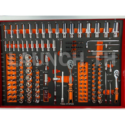 LAUNCH Hand tool set JS-6007 ตู้เครื่องมือช่าง ตู้เก็บเครื่องมือ 7 ชั้น พร้อมเครื่องมือ 352 ชิ้น