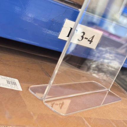 [พร้อมส่ง] ป้ายอะคริลิค ตั้งโต๊ะ PVC Table Plate T-Shaped แบบสอดกระดาษ ฐานใส ใส่เมนู โฆษณา A4 A5 A6 แนวตั้ง ราคา/ชิ้น