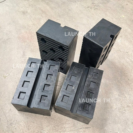 LAUNCH RUBBER PAD 80MM ก้อนยางเหลี่ยม ยางรองขาลิฟท์เอ็กซ์ ลิฟท์กรรไกร