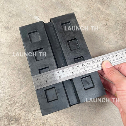 LAUNCH RUBBER PAD 80MM ก้อนยางเหลี่ยม ยางรองขาลิฟท์เอ็กซ์ ลิฟท์กรรไกร