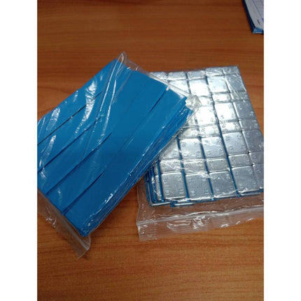 💥พร้อมส่ง💥 ตะกั่วแป๊ะ ถ่วงล้อเปลือกสีฟ้า กาวสีดำ คุณภาพดี เหนียวแน่น ขนาด5กรัม10กรัม พร้อมส่งในไทย
