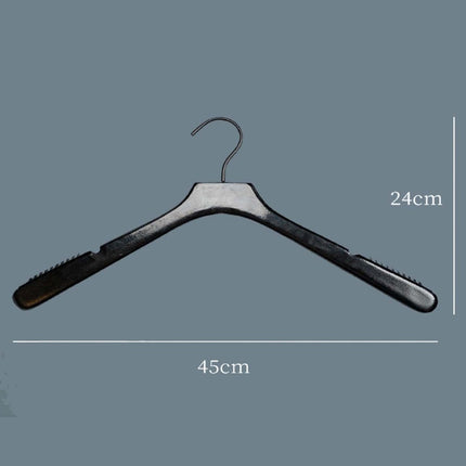 ไม้แขวนเสื้อผ้า พลาสติก มีแถบกันลื่น แขวนสูท 45 cm.
