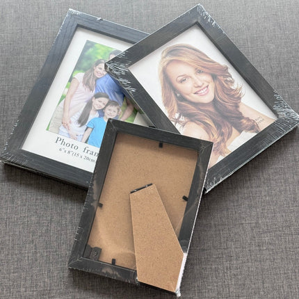 [พร้อมส่ง] กรอบรูปไม้ คอมโพสิต มีขาตั้ง รูแขวน แบบเรียบ วางได้แนวตั้ง-นอน ใส่ภาพ ของตกแต่งบ้าน ของขวัญวันเกิด ราคา/ชิ้น