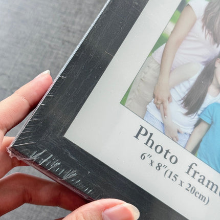 [พร้อมส่ง] กรอบรูปไม้ คอมโพสิต มีขาตั้ง รูแขวน แบบเรียบ วางได้แนวตั้ง-นอน ใส่ภาพ ของตกแต่งบ้าน ของขวัญวันเกิด ราคา/ชิ้น