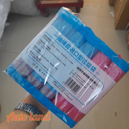 🔥พร้อมส่ง🔥ถุงขยะ ถุงพลาสติก แบบมีหูหิ้ว ถุงขยะหูหิ้ว มีหูหิ้วพร้อมทิ้ง รับน้ำหนักได้ ขนาด45x50cm. แพค5ม้วน สินค้าในไทย