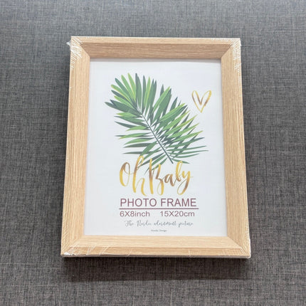 [พร้อมส่ง] กรอบรูปไม้ คอมโพสิต มีขาตั้ง รูแขวน แบบเรียบ วางได้แนวตั้ง-นอน ใส่ภาพ ของตกแต่งบ้าน ของขวัญวันเกิด ราคา/ชิ้น