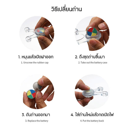 [พร้อมส่ง] ไฟกระพริบ ซิลิโคน LED ไฟแขวนเชือกทาร์ปเต็นท์ กันเดินสะดุด สีเขียว,สีแดง อุปกรณ์กางเตนท์ กางเต้นท์ ราคา/ชิ้น