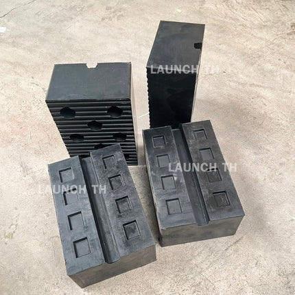 LAUNCH RUBBER PAD 80MM ก้อนยางเหลี่ยม ยางรองขาลิฟท์เอ็กซ์ ลิฟท์กรรไกร