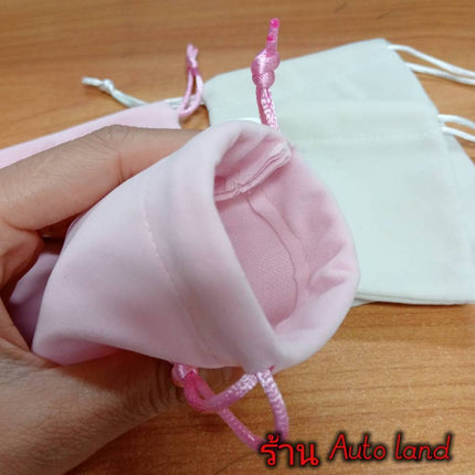🔥พร้อมส่ง🔥ถุงหูรูด ถุงผ้าสักหลาด ขนาดเล็ก ถุงผ้ากำมะหยี่ เชือกรูดน่ารักๆ ใบเล็กใหญ่ ใส่เครื่องประดับ สินค้าในไทย