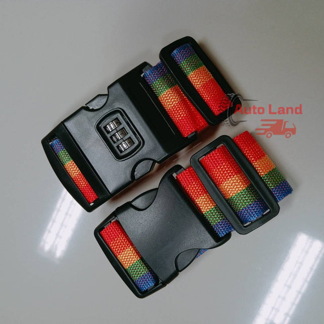 🔥พร้อมส่ง🔥สายรัดกระเป๋าเดินทาง แบบล็อคและใส่รหัสได้ Luggage Belt สายรัดของ แบบหัวล็อค สายรัด 5cm ยาว 1.8M