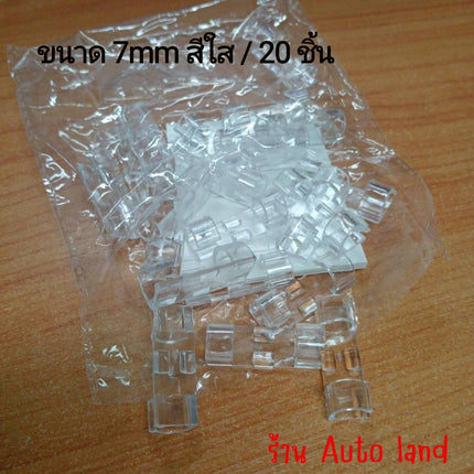 🔥พร้อมส่ง🔥คลิปเก็บสายไฟ ตัวล๊อคสายไฟ ที่เก็บสายไฟ พร้อมกาวสองหน้า เหนียวและทนทาน ไม่ต้องเจาะ 16/20ชิ้น สินค้าในไทย