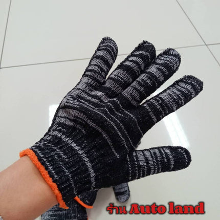 🔥พร้อมส่ง🔥ถุงมือผ้า ถุงมือทอผ้าฝ้าย ราคาถูก เกรดอย่างดี ถุงมือผ้าสีขาว ราคา /12 คู่ สินค้าในไทย